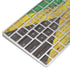 Jamaican Flag Dark Wood Magic Keyboard Skin