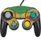 Jamaican Flag Dark Wood Nintendo GameCube Controller Skin