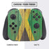 Jamaican Flag Dark Wood Nintendo Switch Bundle Skin