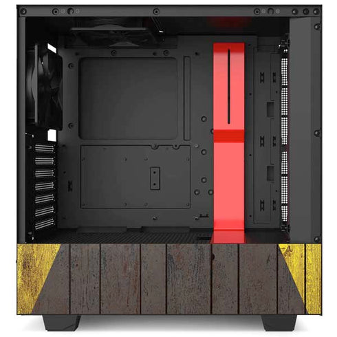 Jamaican Flag Dark Wood NZXT H510 Compact ATX Mid-Tower Case Skin