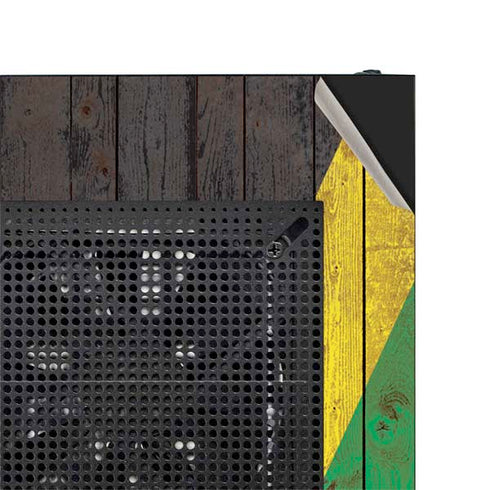 Jamaican Flag Dark Wood NZXT H510 Compact ATX Mid-Tower Case Skin