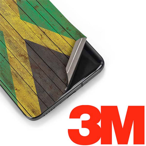Jamaican Flag Dark Wood OnePlus 7 Pro Skin
