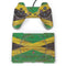 Jamaican Flag Dark Wood PlayStation Classic Bundle Skin