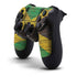 Jamaican Flag Dark Wood PS4 Controller Skin