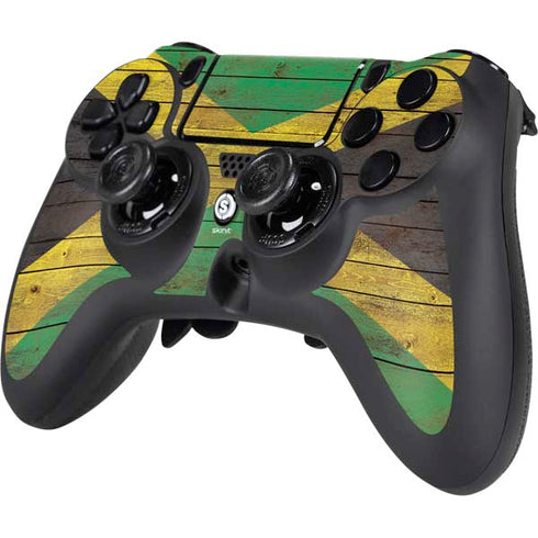 Jamaican Flag Dark Wood PS4/PC SCUF Impact Controller Skin