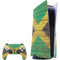 Jamaican Flag Dark Wood PS5 Bundle Skin