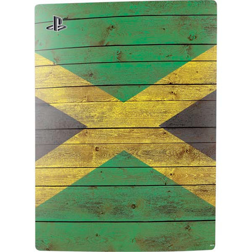 Jamaican Flag Dark Wood PS5 Bundle Skin