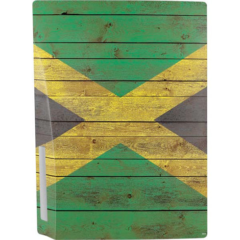 Jamaican Flag Dark Wood PS5 Bundle Skin