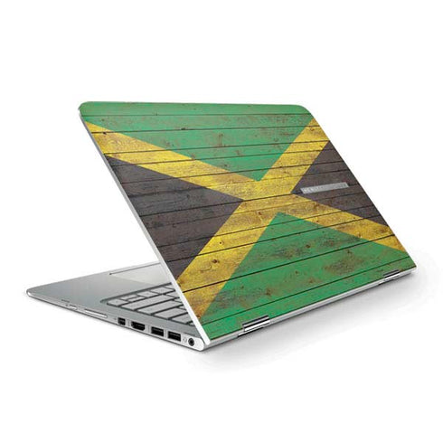 Jamaican Flag Dark Wood HP Spectre Skin