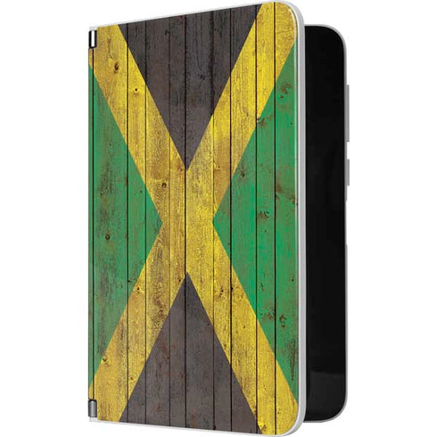 Jamaican Flag Dark Wood Surface Duo Skin