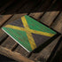 Jamaican Flag Dark Wood Surface Laptop 2 Skin