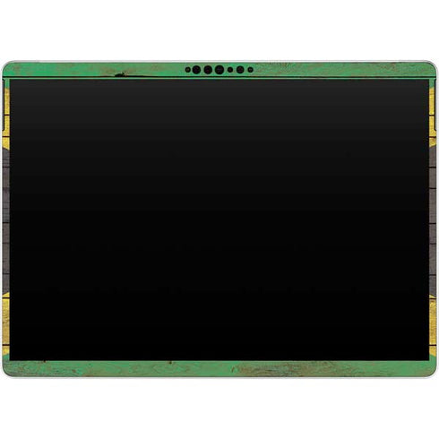 Jamaican Flag Dark Wood Surface Pro 8 Skin