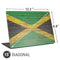 Jamaican Flag Dark Wood Universal Laptop 15in (12.2 x 8.8in) Skin