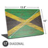 Jamaican Flag Dark Wood Universal Laptop 17in (13.8 x 10in) Skin