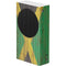 Jamaican Flag Dark Wood Xbox Series S Console Skin
