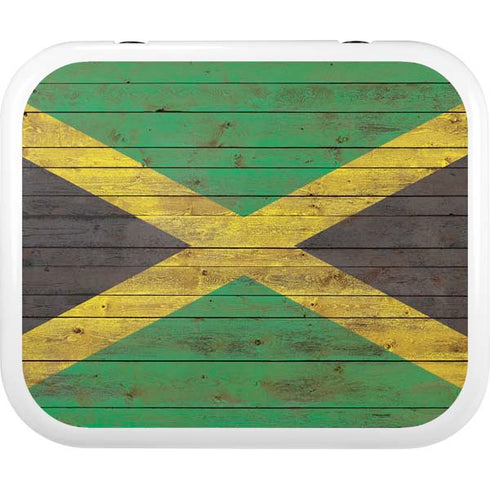 Jamaican Flag Dark Wood YETI Roadie 24 Hard Cooler Skin