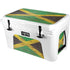 Jamaican Flag Dark Wood YETI Tundra 45 Hard Cooler Skin
