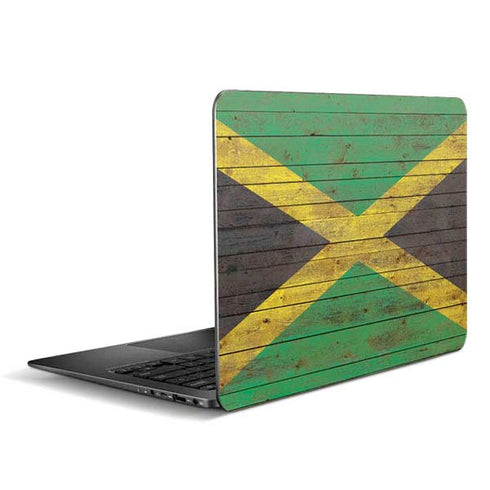 Jamaican Flag Dark Wood Zenbook UX305FA 13.3in Skin