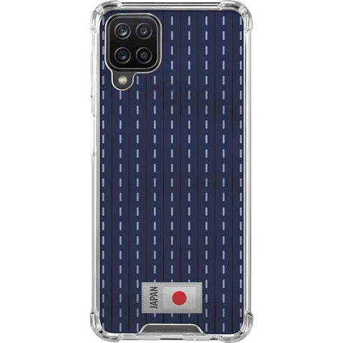 Japan Soccer Flag Galaxy A12 Clear Case