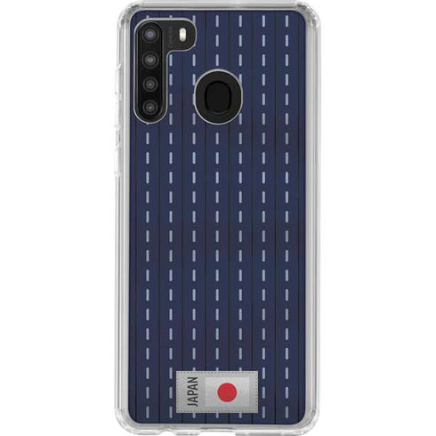 Japan Soccer Flag Galaxy A21 Clear Case