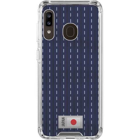 Japan Soccer Flag Galaxy A30 Clear Case