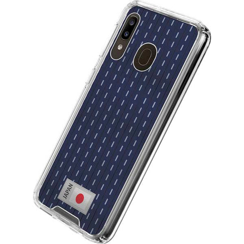 Japan Soccer Flag Galaxy A30 Clear Case