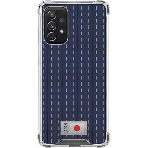 Japan Soccer Flag Galaxy A72 5G Clear Case