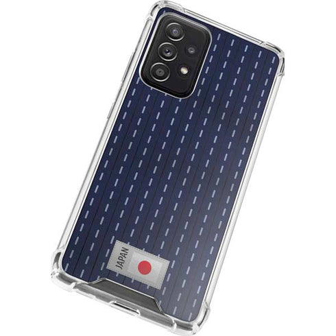 Japan Soccer Flag Galaxy A72 5G Clear Case