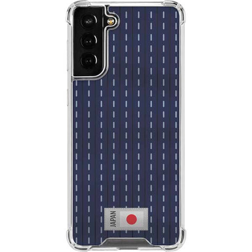 Japan Soccer Flag Galaxy S21 FE Clear Case