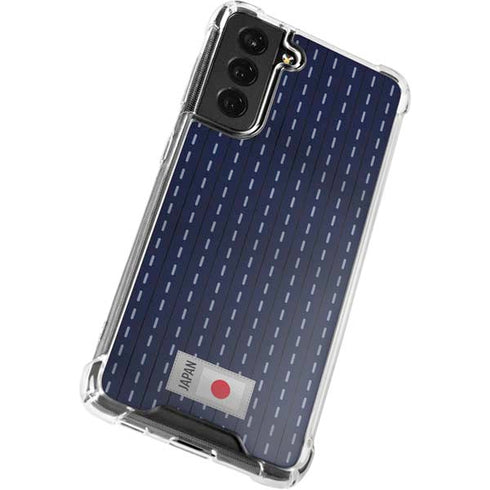 Japan Soccer Flag Galaxy S21 FE Clear Case