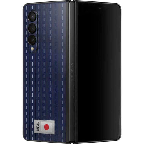 Japan Soccer Flag Galaxy Z Fold3 5G Skin