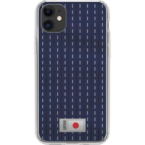 Japan Soccer Flag iPhone 11 Clear Case