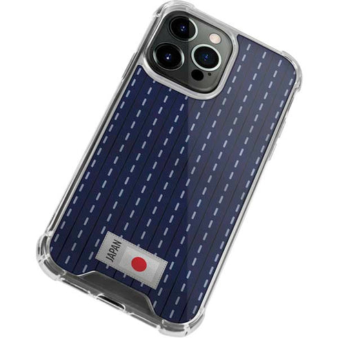 Japan Soccer Flag iPhone 14 Pro Clear Case