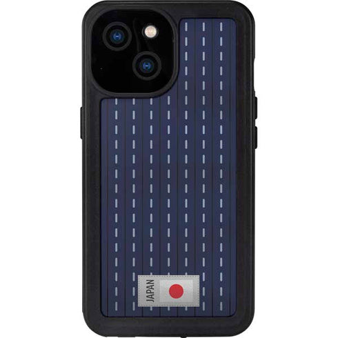 Japan Soccer Flag iPhone 15 Waterproof Case
