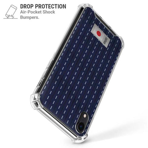 Japan Soccer Flag iPhone XR Clear Case