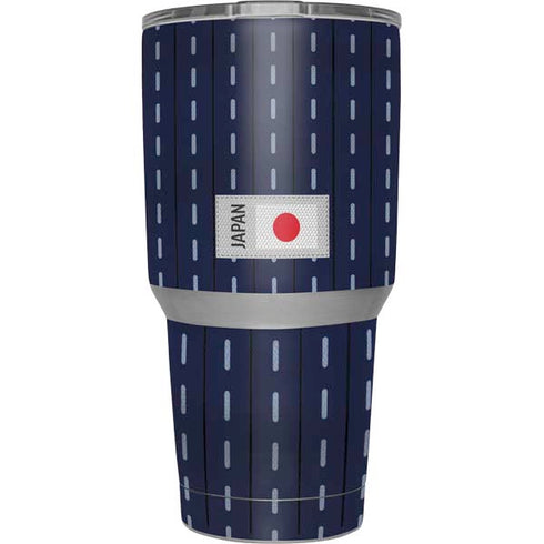 Japan Soccer Flag Yeti 30oz Rambler Tumbler Skin