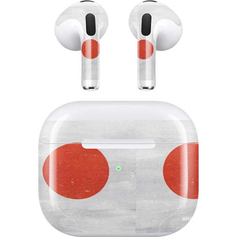 Japanese Flag Distressed Apple AirPods (3rd Gen 2021) Skin