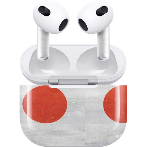 Japanese Flag Distressed Apple AirPods (3rd Gen 2021) Skin