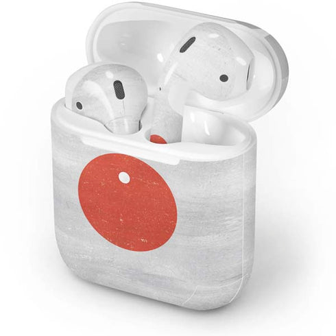 Japanese Flag Distressed Apple AirPods Skin