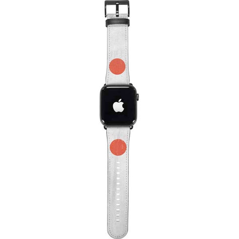 Japanese Flag Distressed Apple Watch Band 42-44mm