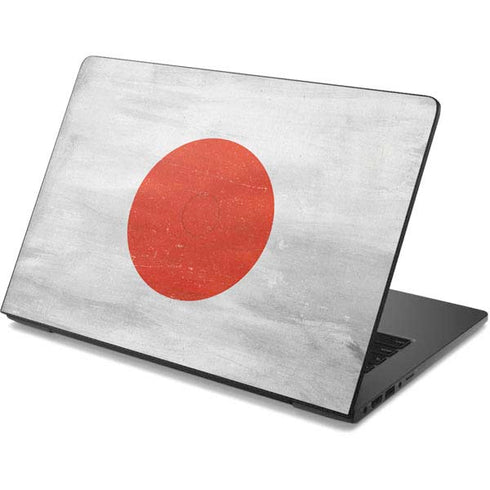 Japanese Flag Distressed Dell Chromebook Skin