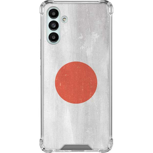 Japanese Flag Distressed Galaxy A13 5G Clear Case