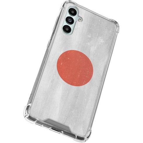 Japanese Flag Distressed Galaxy A15 5G Clear Case