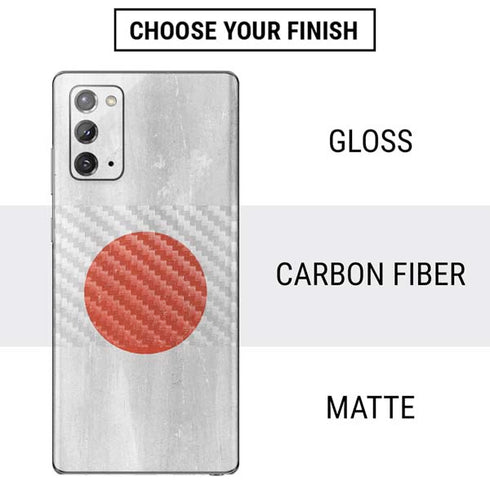 Japanese Flag Distressed Galaxy Note20 5G Skin