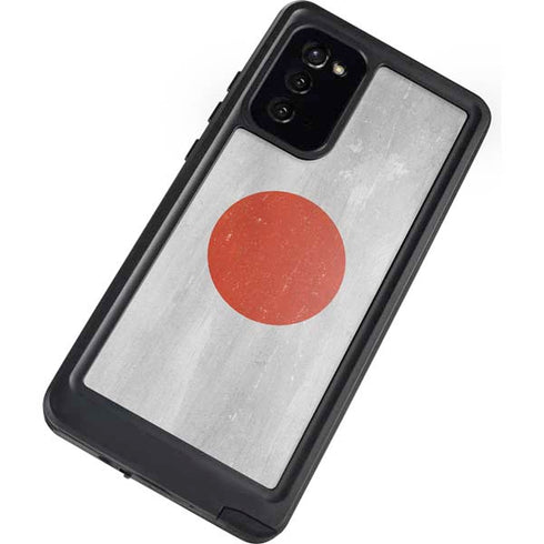 Japanese Flag Distressed Galaxy Note20 5G Waterproof Case