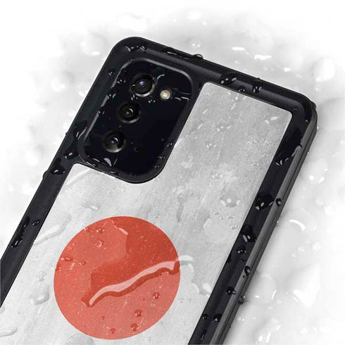 Japanese Flag Distressed Galaxy Note20 5G Waterproof Case