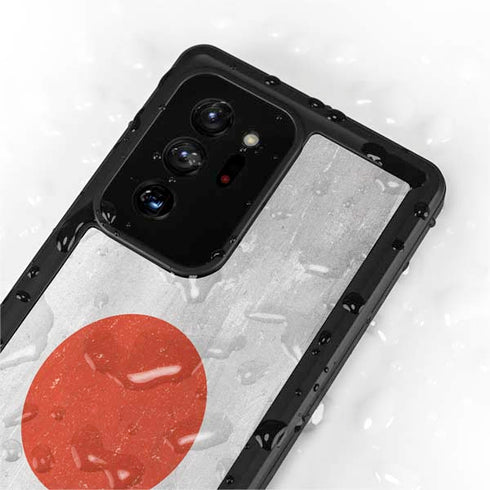 Japanese Flag Distressed Galaxy Note20 Ultra 5G Waterproof Case