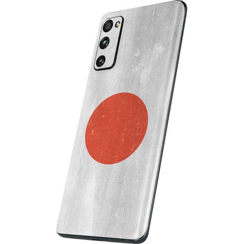Japanese Flag Distressed Galaxy S20 Fan Edition Skin