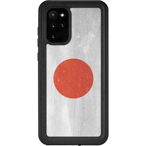 Japanese Flag Distressed Galaxy S20 Plus Waterproof Case