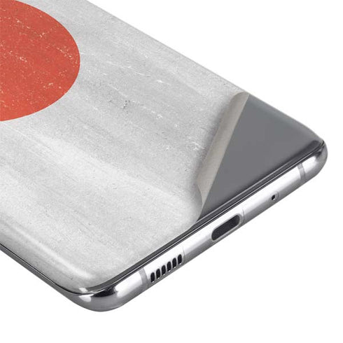 Japanese Flag Distressed Galaxy S20 Skin